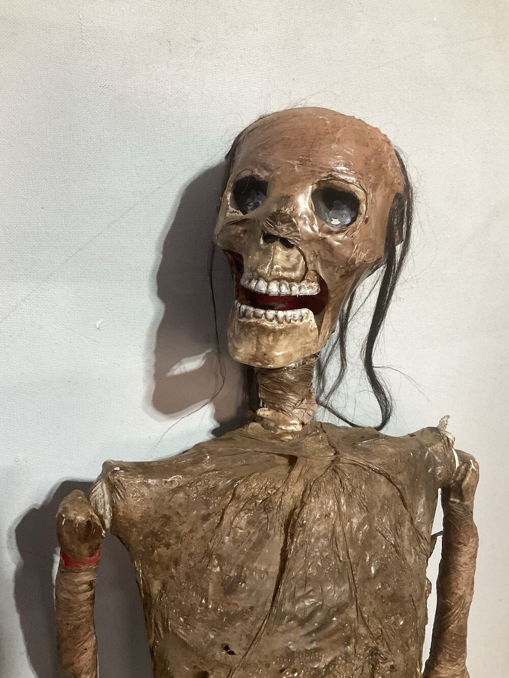Vintage Life-Size Rotted Corpse Prop 7 ft. Full Body Haunted Halloween Detailed